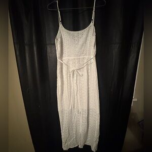 White Commense Eyelet Dress sz S NWT
